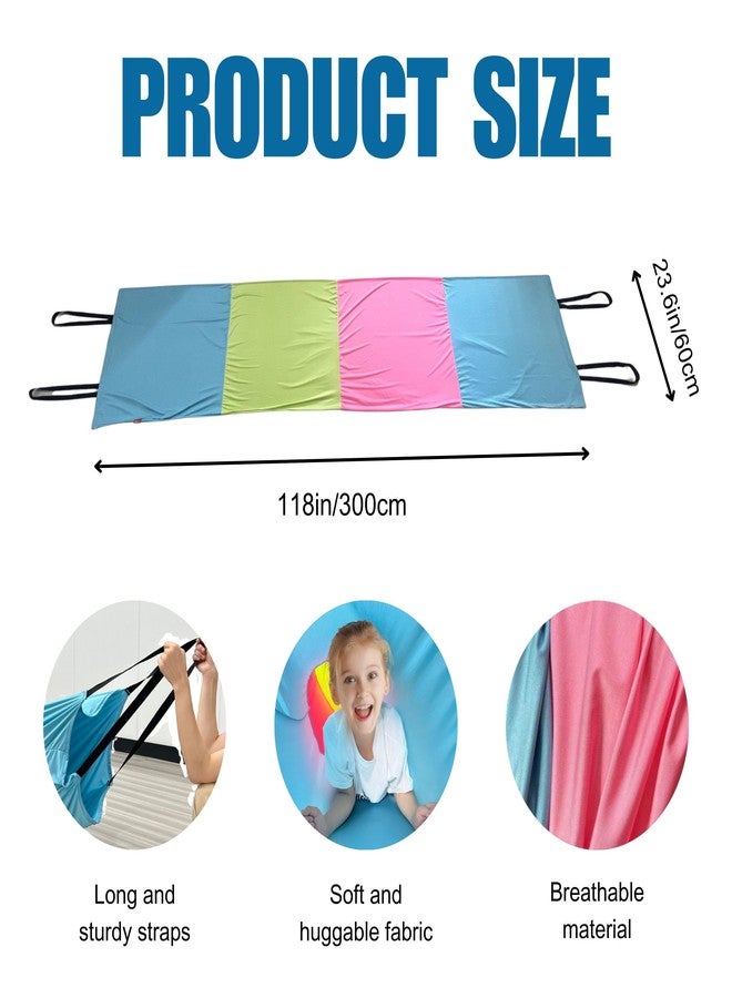 lukidoki Sensory Compression Tunnel for Kids Play with Autism ADHD SPD - CPC Certification 10ft Crawl Resistance Tunnel Perfect for Toddler - Ideal for Home School Help Children Calm, Relax, Reduce Anxiety - Image 2