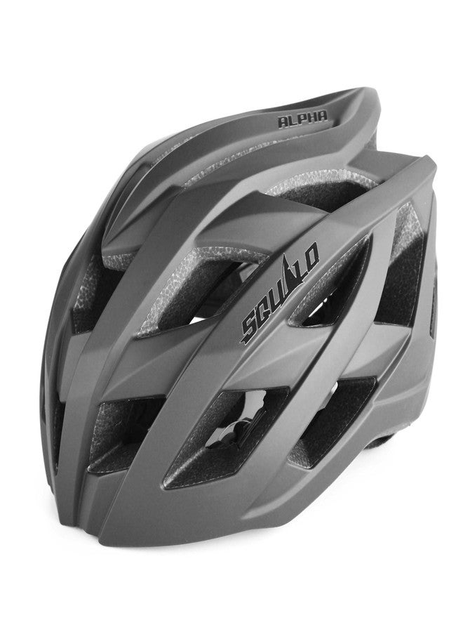 SQUALO Alpha Adult Bike Helmet, Road Bike Cycling Helmet for Men Women with Quick-Adjust (Matte Black, Large (22.83-24.41 inches)) - Image 1