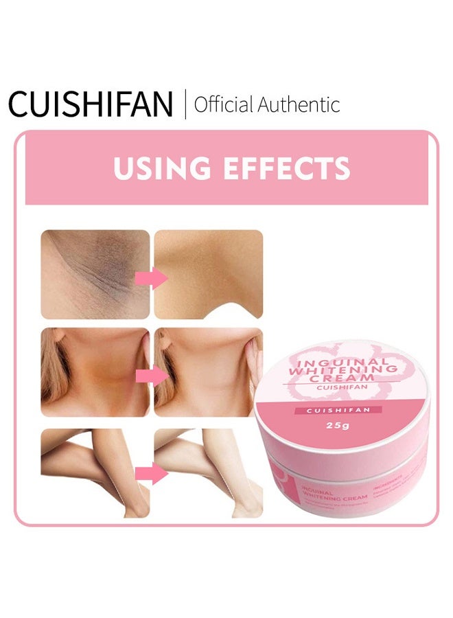 CUISHIFAN Whitening Cream -Dark Spot Corrector Cream - Underarm, Neck, Armpit, Knees, Elbows- Upgraded Formula, Instant Result 25g - Image 5