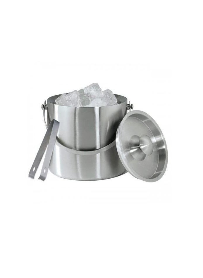 Ice Bucket Ice Cube Container Double Walled with Tongs and Lid for Chilling Champagne 1500ml - pzsku/Z8103F4D3DA00BA327BF9Z/45/1741589620/76c0f131-3dda-4975-8e2e-cc20566e6453