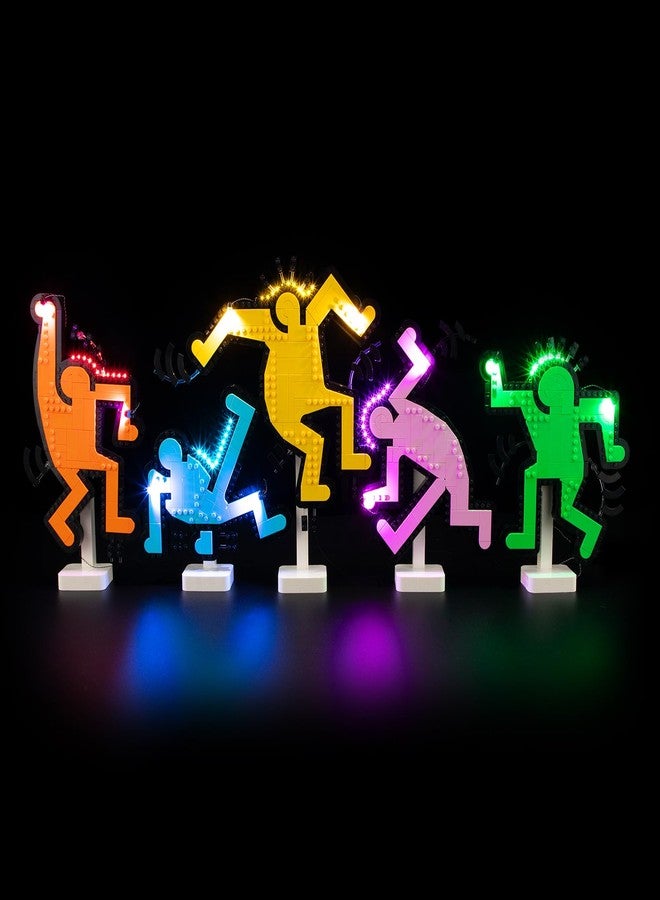 BRIKSMAX 2.0 Light Kit for Lego Keith Haring Dancing Figures -Innovative Led Lighting Compatible with Lego Art 31216 - Not Included Lego Set - Image 1