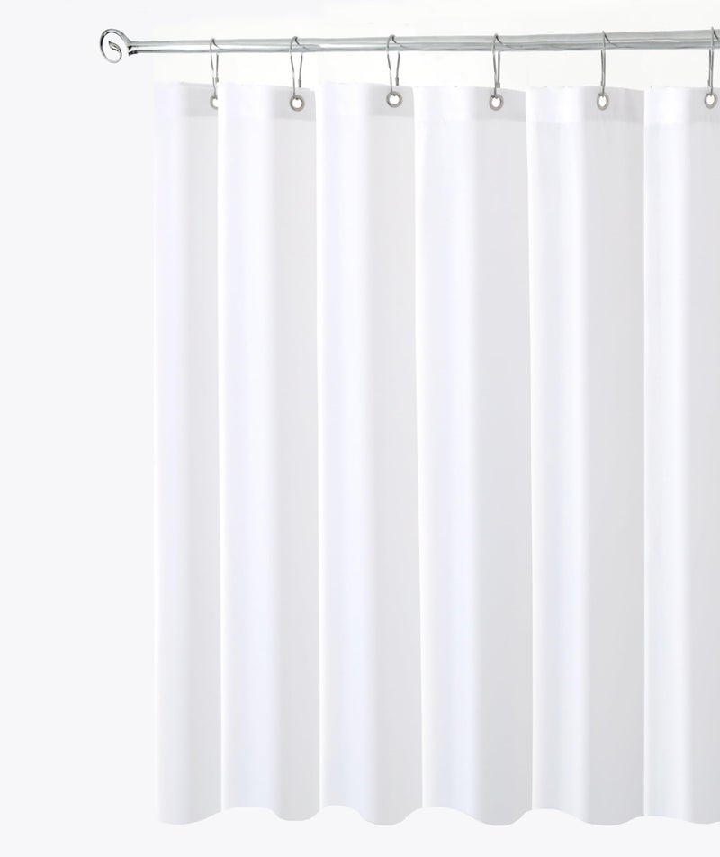 Biscaynebay Biscaynebay Fabric Shower Curtain Short Stall Liners 72 W X 65 L White Water Resistant Bathroom Curtains Rust Resistant Grommets Top Weighted Bottom Machine Washable 