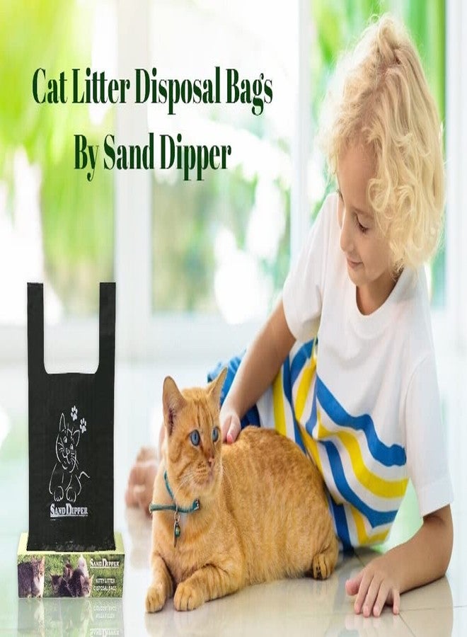 Sand Dipper Cat Litter Waste Bags | Strong Thick Odor Sealing (Tall 35 Roll) - Image 3