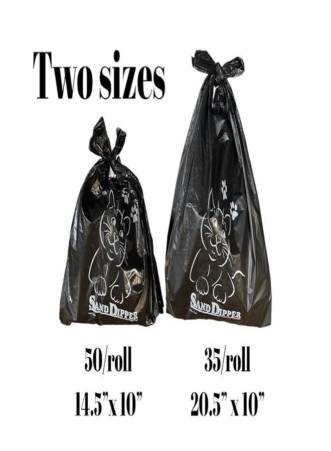 Sand Dipper Cat Litter Waste Bags | Strong Thick Odor Sealing (Tall 35 Roll) - Image 5