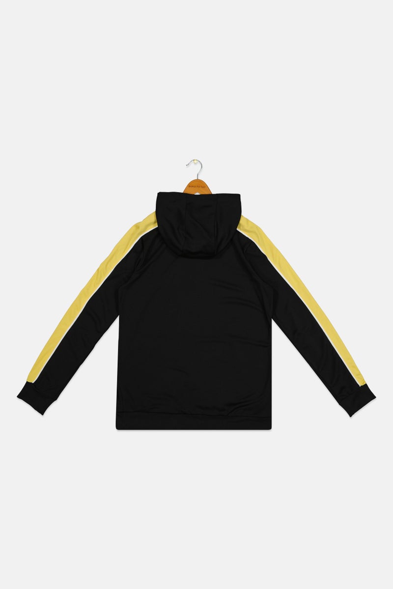 Nike هودي تدريب بأكمام طويلة مع غطاء للرأس للأولاد، أسود - Image 3