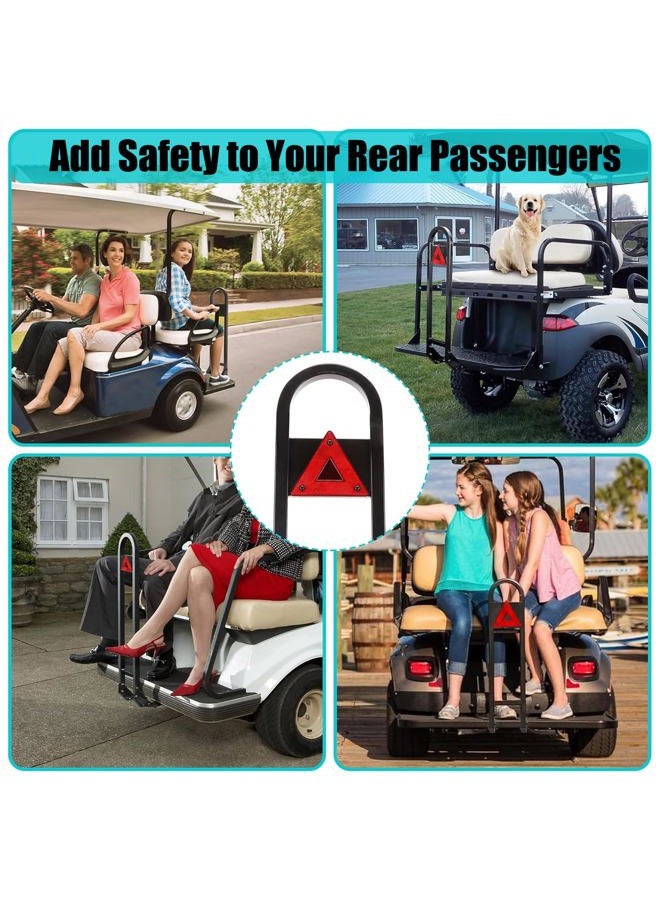 10L0L Newest Universal Golf Cart Rear Seat Safety Grab Bar Fits EZGO Club Car Yamaha, Heavy Duty Rear Seat Hand Rail Grab Bar Add Safety to Your Rear Passengers Black - Image 3