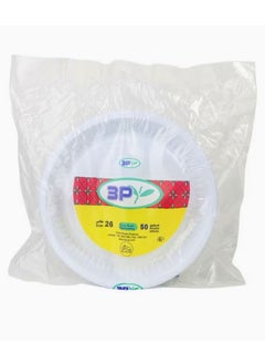 3P 150 round plastic plates, size 26 cm  - Image 1