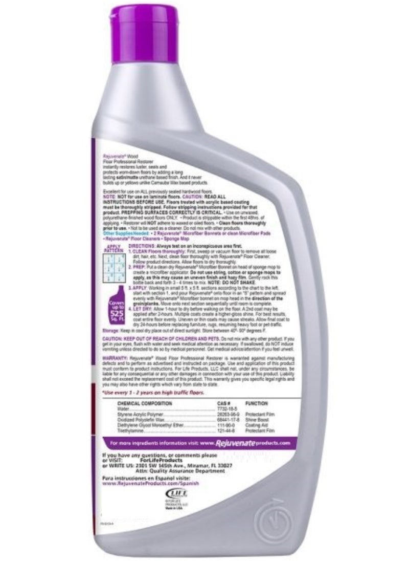 Rejuvenate Wood Floor Professional Restorer 947 ML  - Image 2