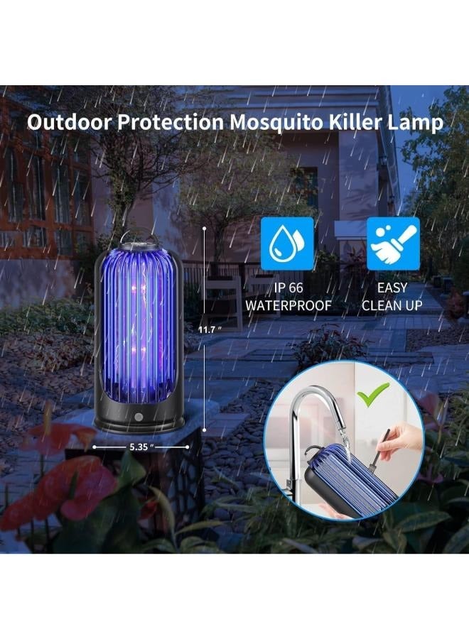 Electric Bug Zapper for Indoor Outdoor, 2000V High Powered UV Light Mosquito Zapper Killer, Waterproof Pest Control Insect Fly Trap Equipped 60inch USB Cable for Home, Patio, Backyard, Camping - Image 4
