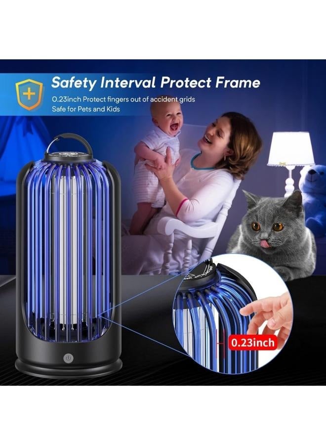 Electric Bug Zapper for Indoor Outdoor, 2000V High Powered UV Light Mosquito Zapper Killer, Waterproof Pest Control Insect Fly Trap Equipped 60inch USB Cable for Home, Patio, Backyard, Camping - Image 5