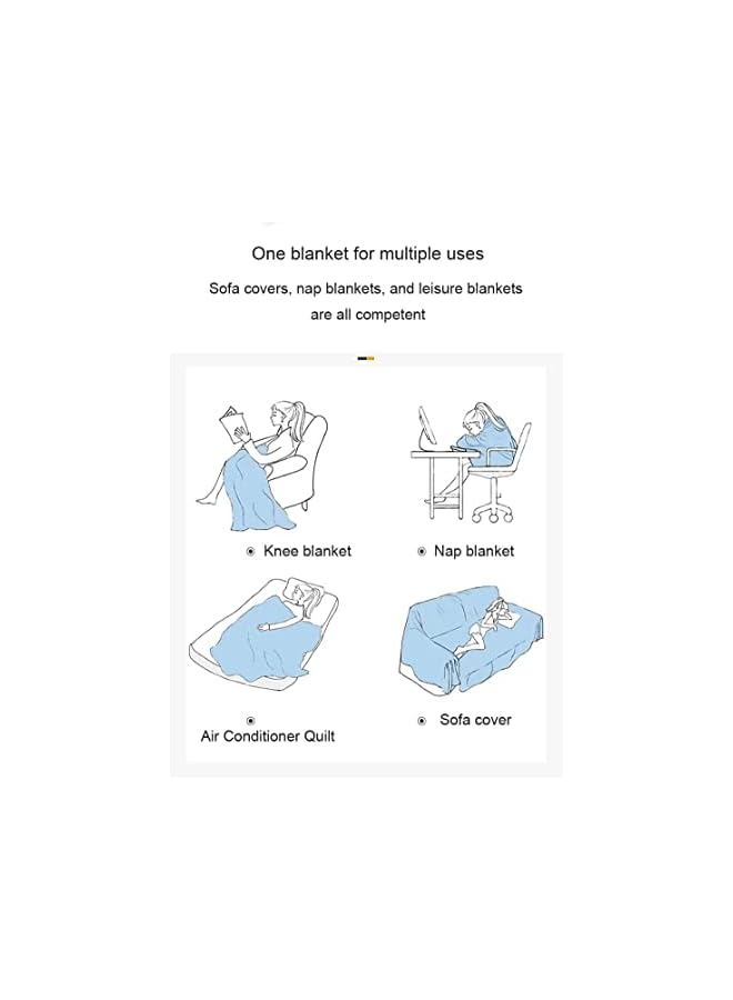 The Bros 3 In 1 Thickened Weave Sofa Cover, Slipcover Couch Covers for 3 Seater Washable Sofa Throw Cover Non Slip Soft Carpet Throw Blanket for Bed Large Size 180 X 260CM Grey - Image 5