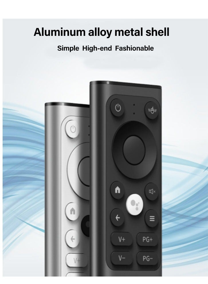 X9 Voice Flying Mouse Remote Control Infrared Learning 2.4G + Bluetooth Dual Mode Mini Keyboard, 6-axis Motion Sensing Suitable for Smart TV Projector Computer
