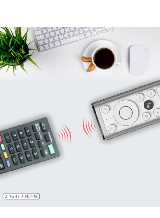 X9 Voice Flying Mouse Remote Control Infrared Learning 2.4G + Bluetooth Dual Mode Mini Keyboard, 6-axis Motion Sensing Suitable for Smart TV Projector Computer