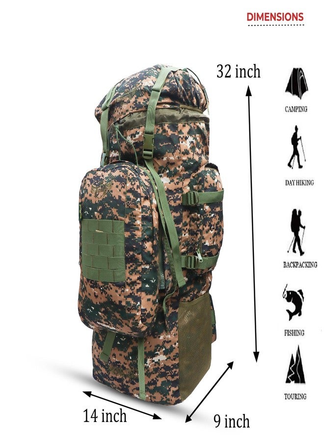 آذاد حقائب ظهر عسكرية للسفر والتنزه، واسعة للغاية، واحدة في اثنتين، حقيبة ظهر صغيرة قابلة للفصل (لون أخضر مهدي) (لون أخضر كاكي) - Image 4