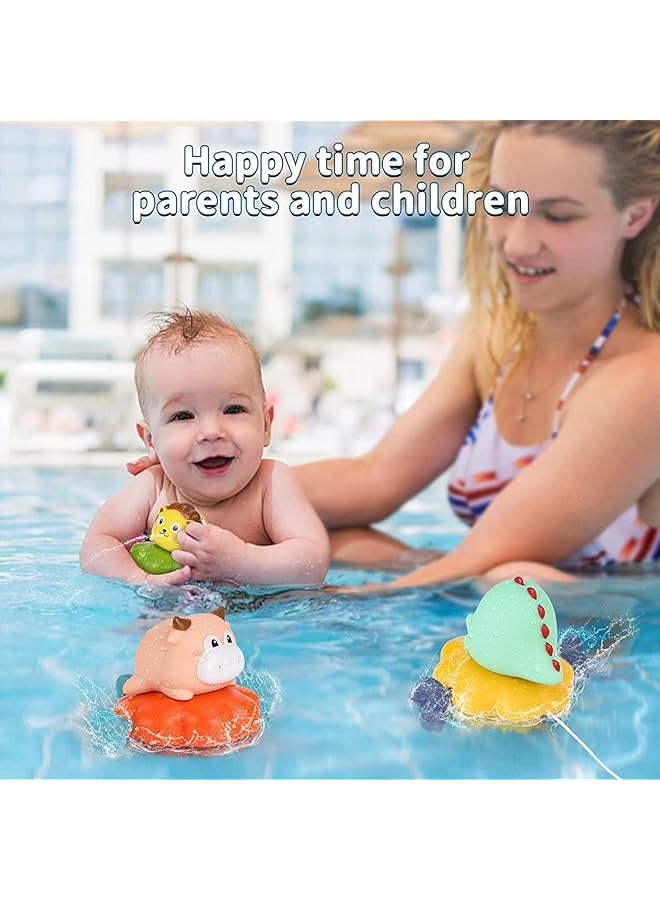 إيروريكس مجموعة ألعاب حمام الأطفال، 3 قطع، ألعاب رش الماء العائمة للأطفال من عمر 6 إلى 12 شهرًا، مزودة بمستشعر درجة الحرارة - Image 2