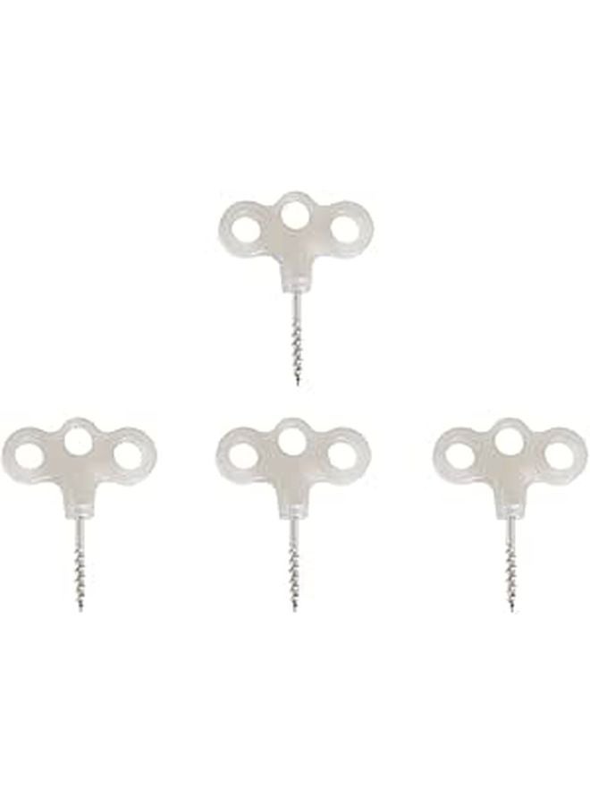 Glow In The Dark Tent Nails 4pcs Stainless Steel Camping Stakes For Wind Rope Ground Anchors - Image 1
