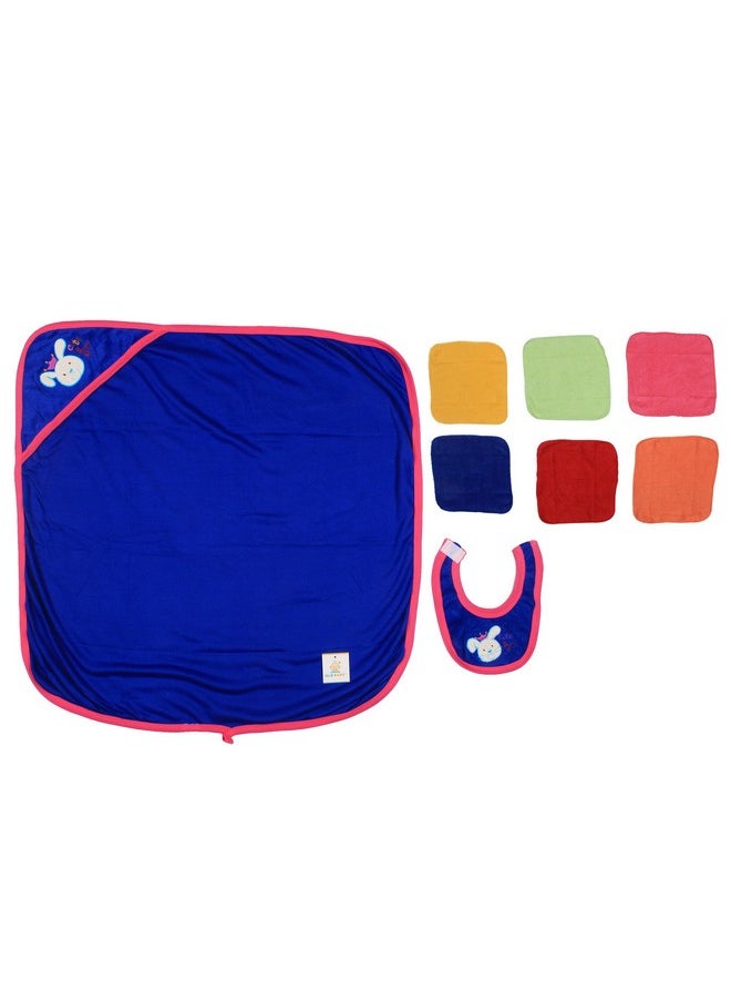 Ole Baby Ole Baby Gift Set Combo of Cute Hooded Cute Towel, Multicolor Wash Cloth & Printed Bib.  - Image 1