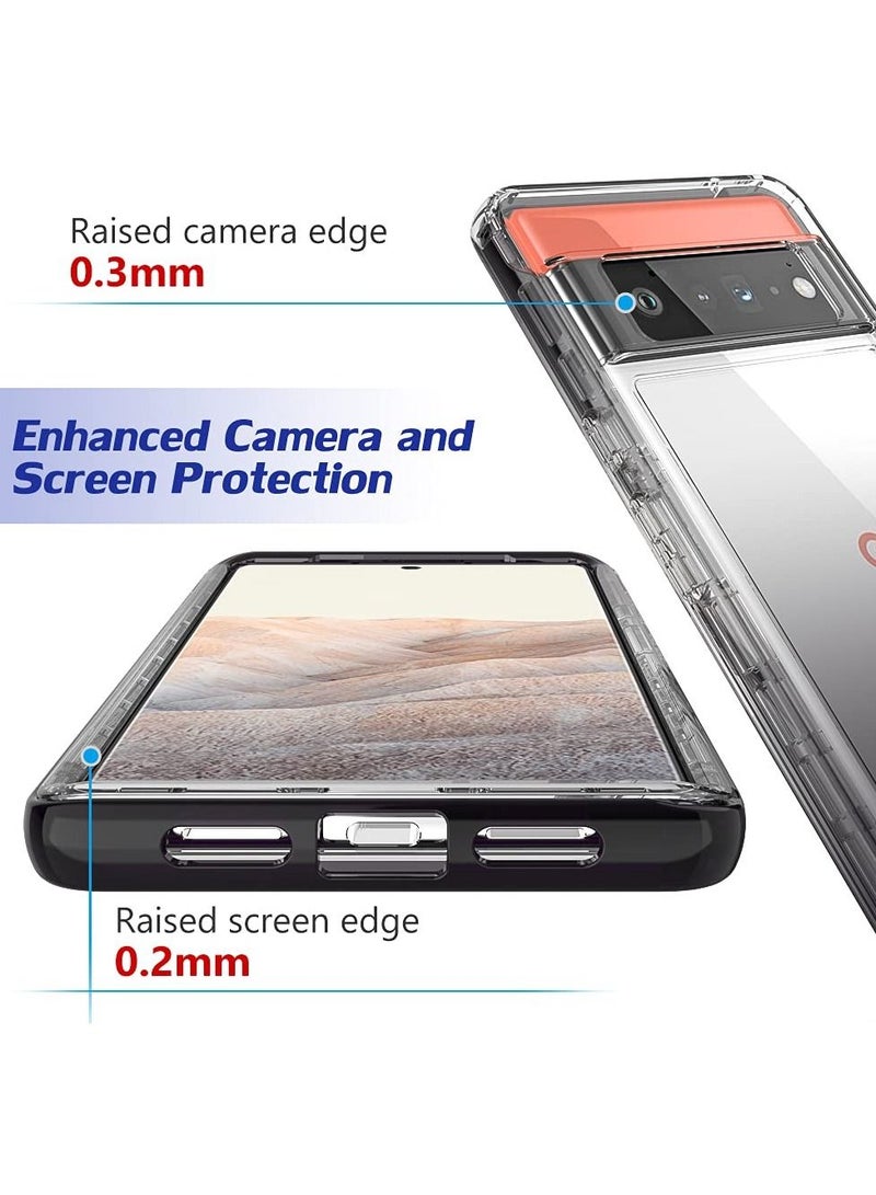 SYOSI Compatible with Pixel 6 Pro Case, Google Pixel 6 Pro Case, Tough Rugged Shockproof Protective Cover for Google Pixel 6 Pro, Full Body Case Slim Cover for Pixel 6 Pro 6.7 Inches - Image 4