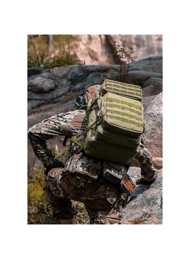 TRASSLE Waterproof Large Hiking Backpacks Camping Hunting Climbing backpack : 45L Assault Rucksack Daypack for Men and Women for Outdoor Traveling - Image 4