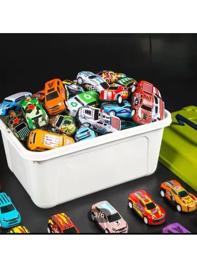 Generic 20 PCS Mini Die-Cast Toy Cars Set with Storage Box – Colorful Racing Vehicles for Kids - Image 5