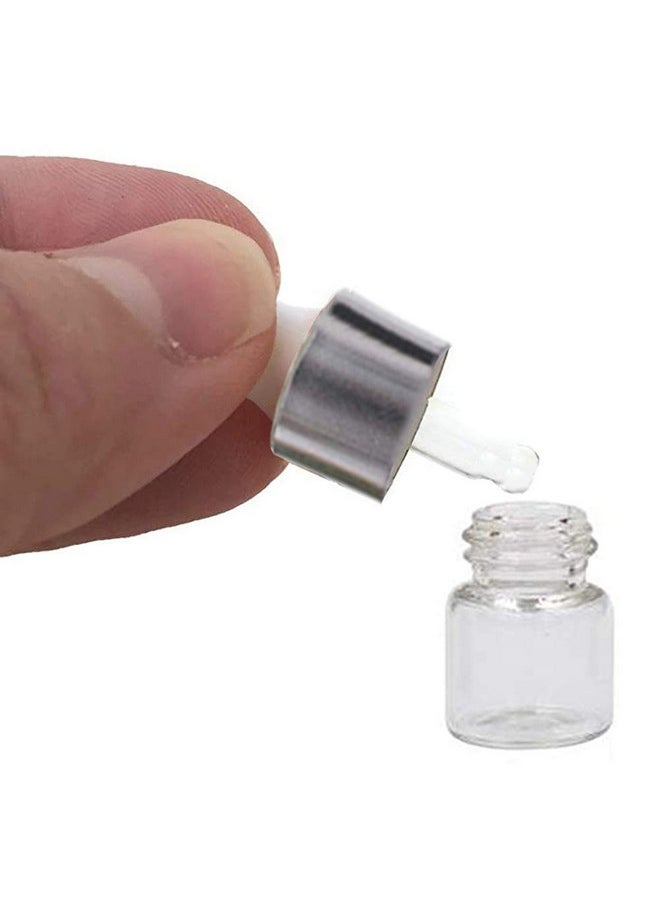 50Pcs Clear Glass Dropper Bottles Mini Essential Oil Vials With Glass Eye Dropper Empty Cosmetic Lotion Sample Bottles Refillable Diy Cosmetic Container Liquid Perfume (2Ml) - pzsku/Z8104F4A406B71B4E0D2AZ/45/_/1733729838/f0fc9a8e-367e-40dc-b298-23f1dc6b248a