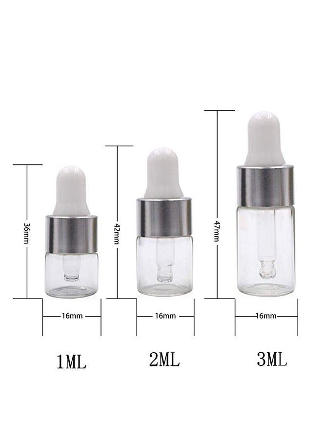 50Pcs Clear Glass Dropper Bottles Mini Essential Oil Vials With Glass Eye Dropper Empty Cosmetic Lotion Sample Bottles Refillable Diy Cosmetic Container Liquid Perfume (2Ml) - pzsku/Z8104F4A406B71B4E0D2AZ/45/_/1733729842/09c1c29f-ebaa-4ccb-b28f-6def97c7d11c