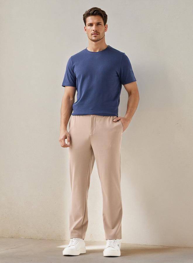Iconic Popcorn Textured T-shirt with Crew Neck - Image 2