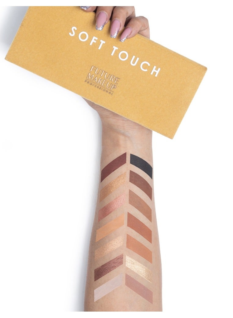 Future Makeup 14 Color Eyeshadow Palette (Soft Touch) – FU2301 - Image 2