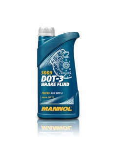 MANNOL سائل فرامل صناعي Dot 3 3003 لجميع أنواع القوابض الهيدروليكية وأنظمة الفرامل المانعة للانغلاق والأقراص - 500 مل  - Image 2