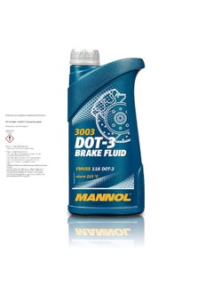MANNOL سائل فرامل صناعي Dot 3 3003 لجميع أنواع القوابض الهيدروليكية وأنظمة الفرامل المانعة للانغلاق والأقراص - 500 مل  - Image 3