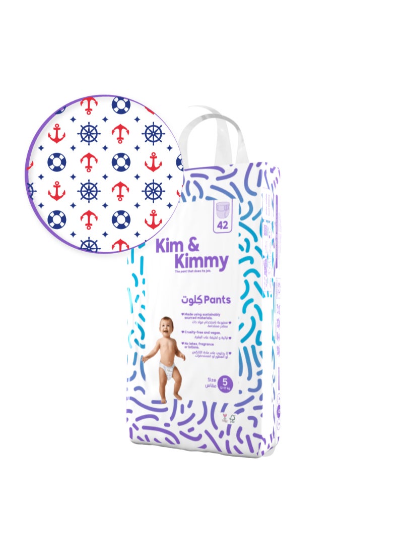 Kim & Kimmy Baby Size 5 Pants Diaper 12 To 17Kg 42 Diapers - Image 2