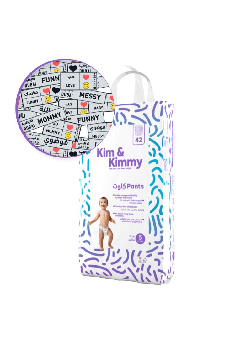 Kim & Kimmy Baby Size 5 Pants Diaper 12 To 17Kg 42 Diapers - Image 5