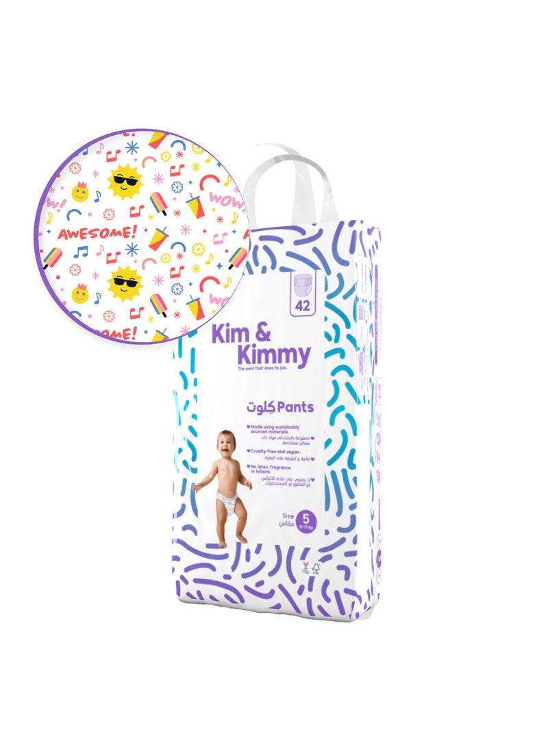 Kim & Kimmy Baby Size 5 Pants Diaper 12 To 17Kg 42 Diapers - Image 4