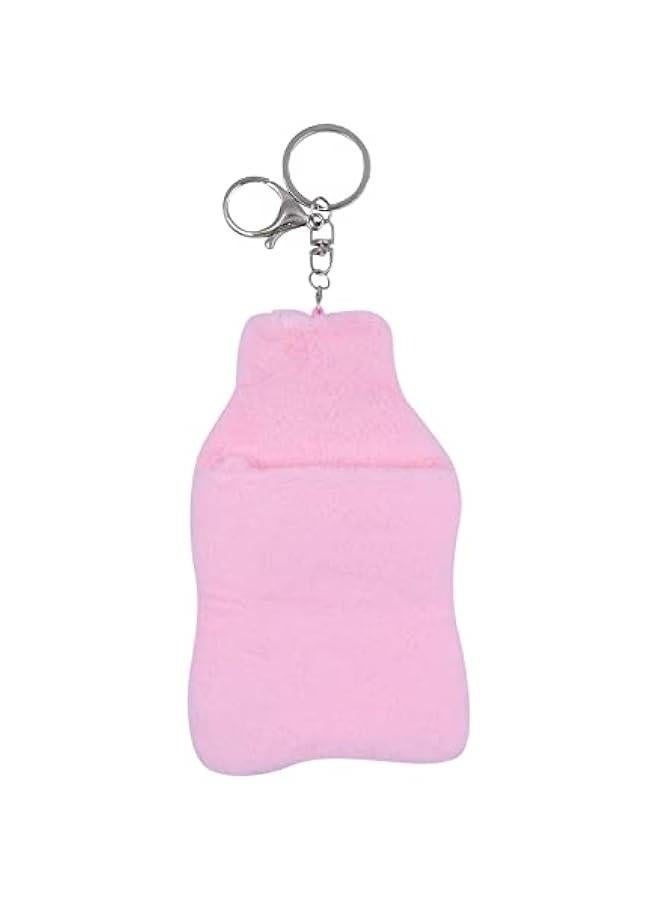 Generic Cute Plush Photocard Holder With Keychain Kpop Credit ID Bank Card Bus Card Protective Case Photo Sleeves,Pink Rabbit  - Image 4