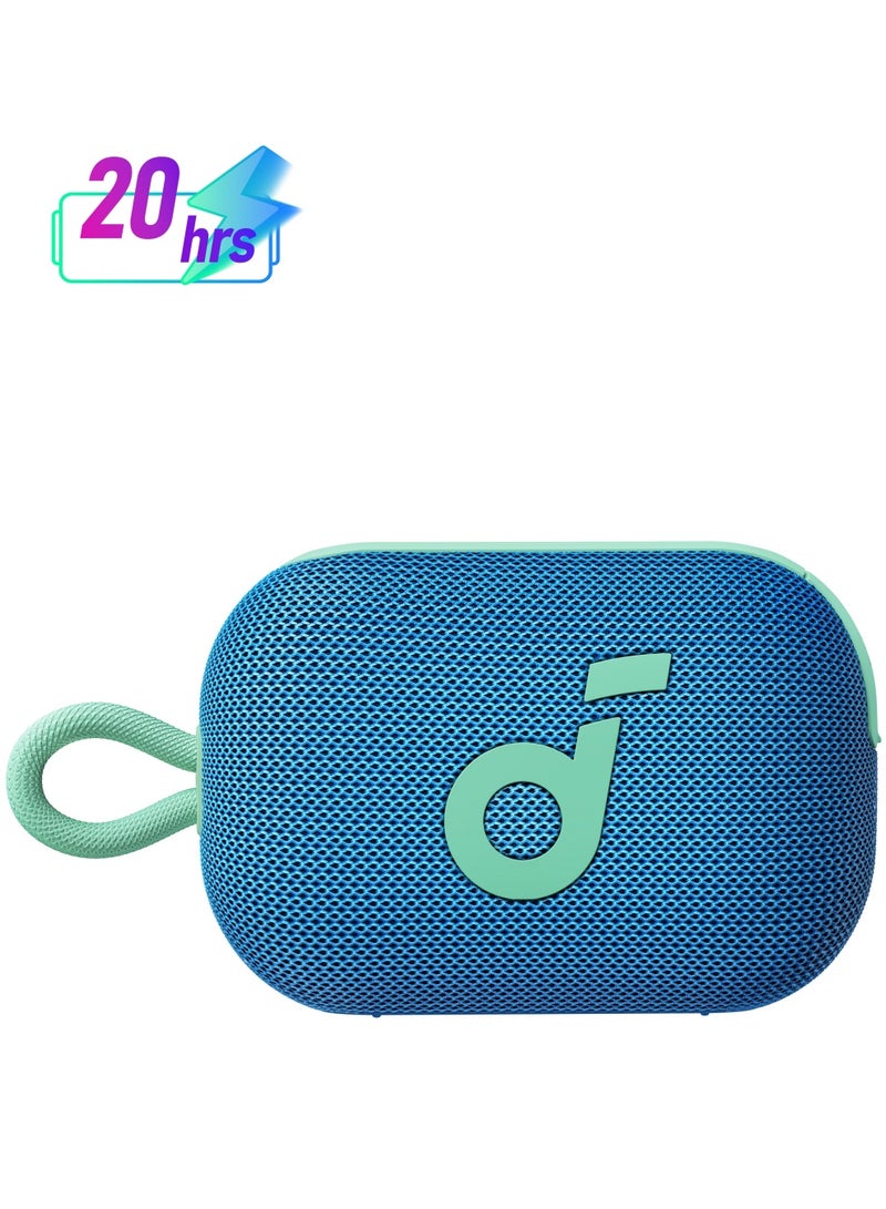 Soundcore Select 4 Go Bluetooth Speaker by Anker, Ultra Portable, Up to 20 H Playtime, IP67 Waterproof and Dustproof, Floatable, Powerful Sound, Ideal for Indoors and Outdoors, Hiking- blue - Image 1