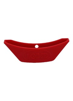LODGE Easy-Grip Fine-Grade Silicone Handle Holder Red 4.6 x 12.7 x 1.7 cm ASAHH41  - Image 1