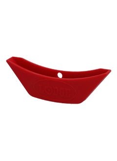 LODGE Easy-Grip Fine-Grade Silicone Handle Holder Red 4.6 x 12.7 x 1.7 cm ASAHH41  - Image 2