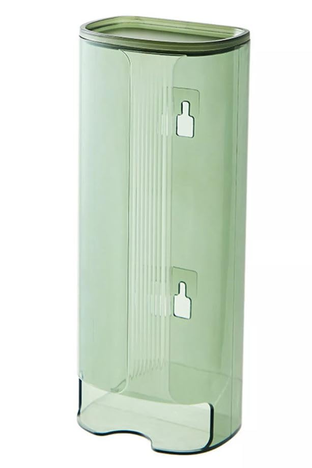 Furret Modern Minimalistic Light Green Plastic Rectangular Underwear Socks Storage Box With Cover Punchfree Wallmounted Storage Box For Trash Bags