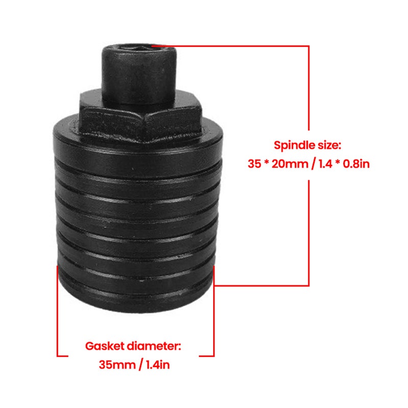 Angle Grinder Modified To Slotting Machine Accessories Set Angle Grinder Modified Spindle Set Wall Tile Corner Mud Slooving Household Utility Modification Tool Set with 7 Spacers Suitable For 100 Type Angle Grinder - Image 2