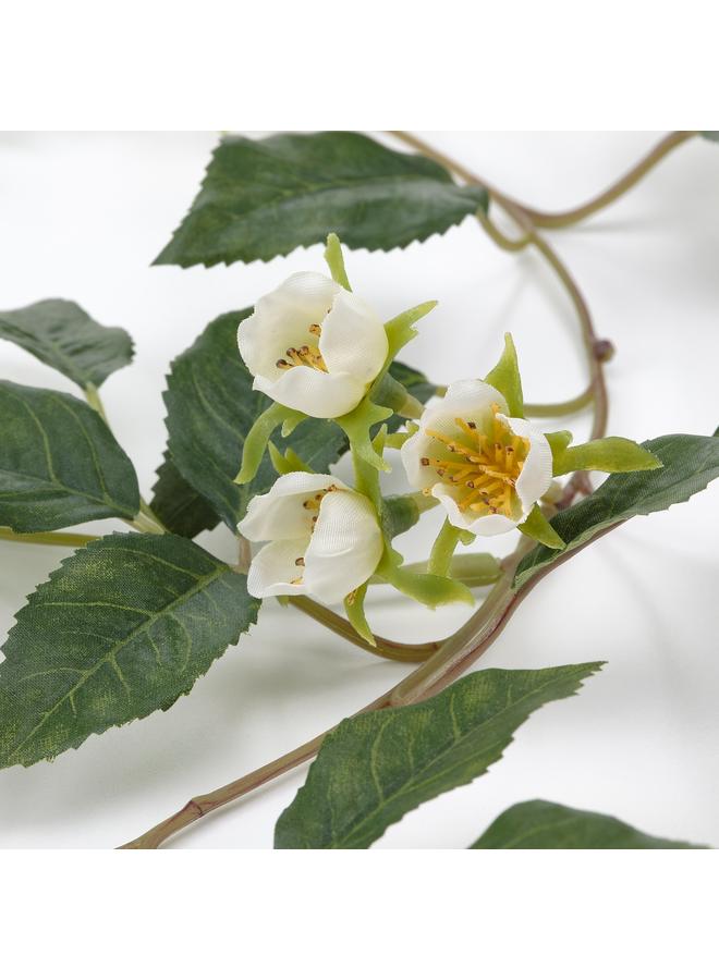 زبون إكليل صناعي، داخلي/خارجي، وردي/أبيض، 1.5 متر - Image 3