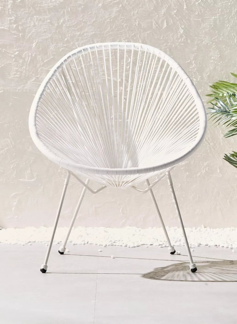 bilutih A rocking recliner chair made with a durable steel frame and a rust-resistant coating. It features strings that stretch to conform to your body shape, providing maximum relaxation. - Image 2
