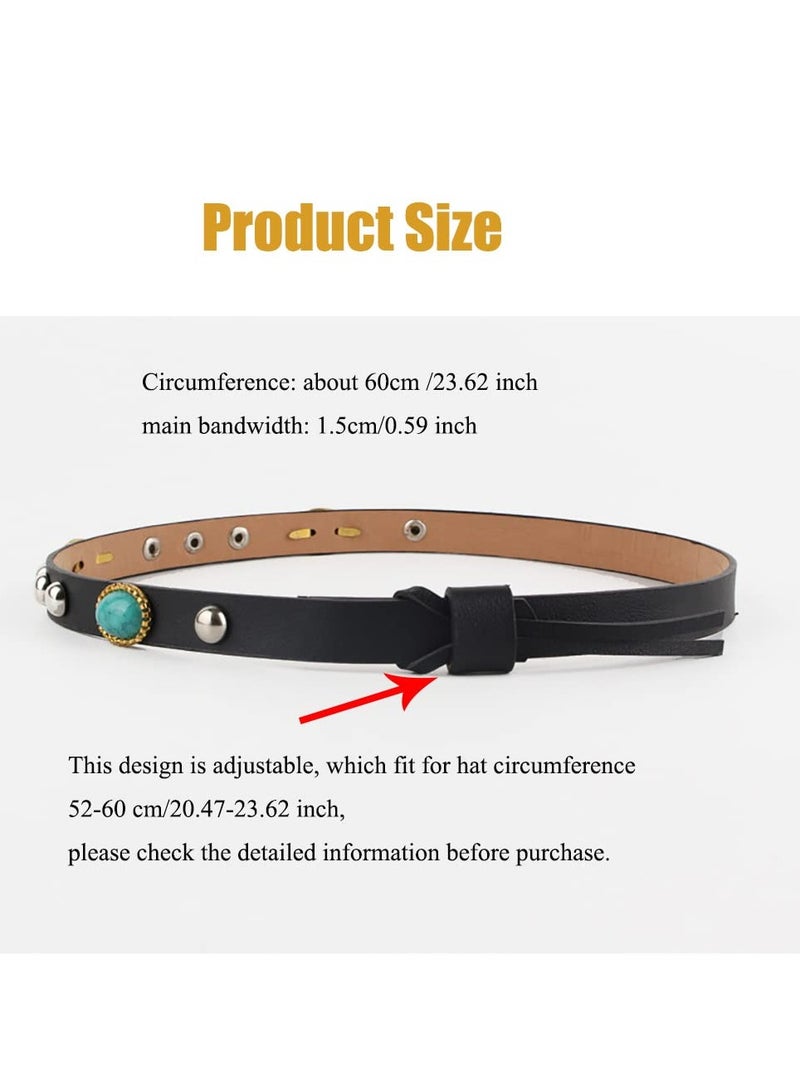 Handmade Hat Bands for Cowboy Panama and Fedora Hats for Men and Women Set of 3 - Image 2