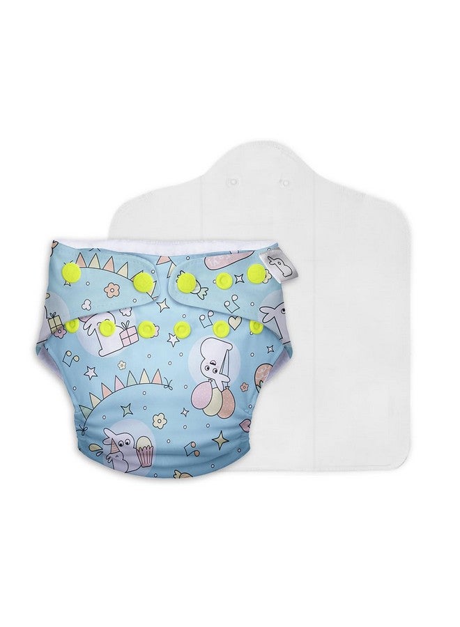 SuperBottoms Combo Pack of 2 UNO Reusable cloth diapers, washable cloth diaper (Only Shell)+3 Easy clean top sheets for baby 5-17 Kg - Image 3