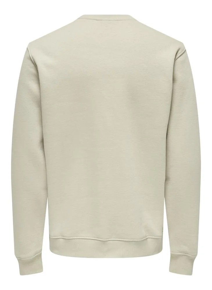 Only & Sons Onscurated  Crew Neck Sweatshirt