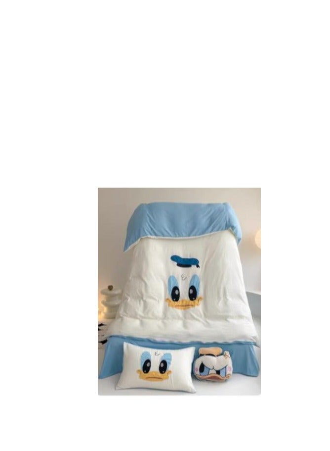Fitted Sheet Style — High End Cartoon Pattern Washed Cotton Bedding Four Piece Set - Image 2
