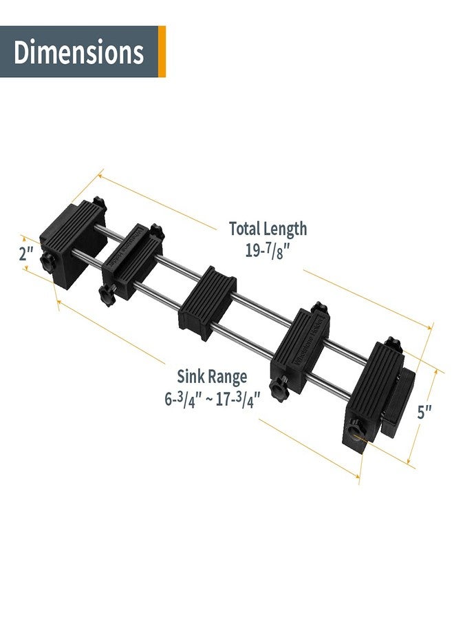 POWERTEC 71671 Sharpening Stone Base Holder, Adjustable Sink Bridge 3-1/4" to 14-1/4" Non-Slip Base Works with Water Stones, Oil Stones and Whetstone Diamond Stones - Image 4