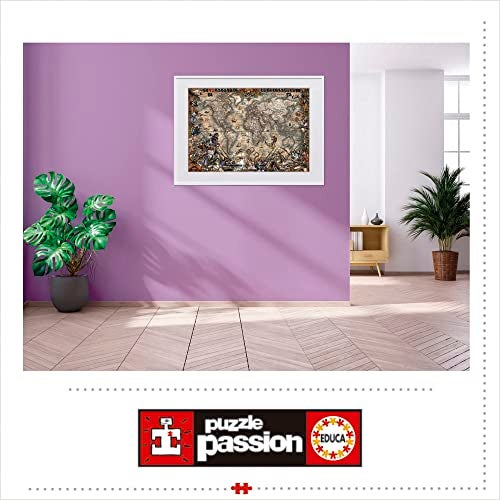 Educa - Pirates Map - 2000 Piece Jigsaw Puzzle - Puzzle Glue Included - Completed Image Measures 37.75" x 26.75" - Ages 14+ (18008) - Image 3