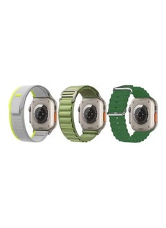 vesus 3Pack for Apple Watch Band 49mm 45mm 44mm 42mm Alpine Loop Band, Trail Band, Ocean Band  - Image 1