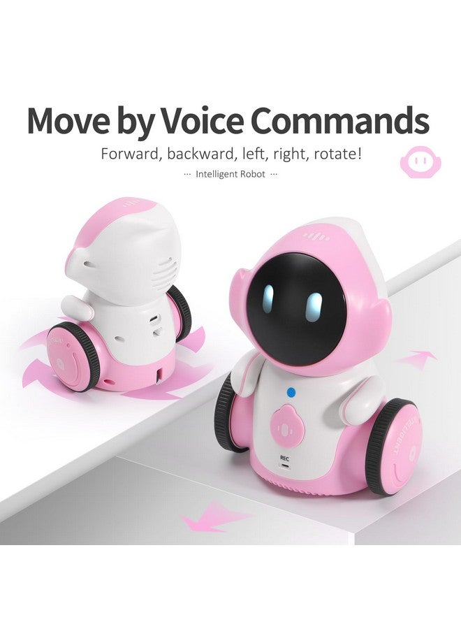 GILOBABY Robot Toys, Rechargeable Smart Talking Robot For Kids, Intelligent Robot With Voice Controlled Touch Sensor, Singing, Dancing, Recording, Repeat, Birthday Gifts For Girls Ages 6+ Years (Pink) - Image 4