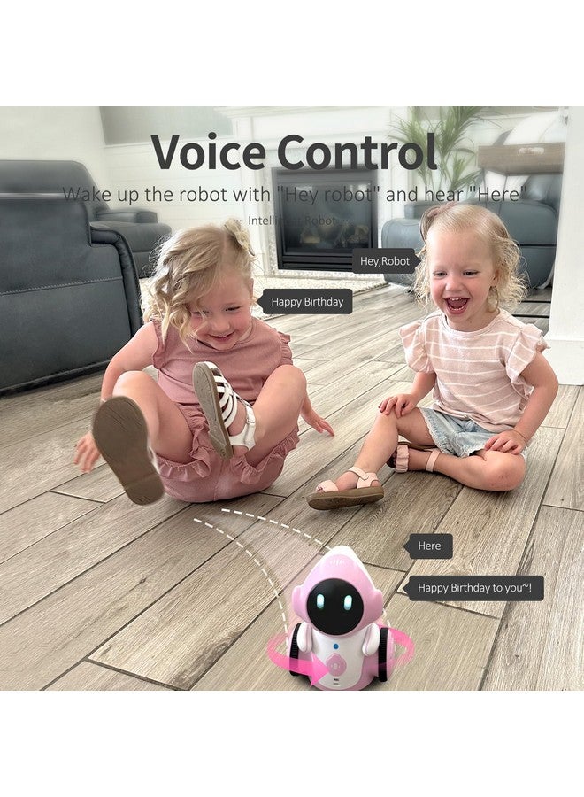 GILOBABY Robot Toys, Rechargeable Smart Talking Robot For Kids, Intelligent Robot With Voice Controlled Touch Sensor, Singing, Dancing, Recording, Repeat, Birthday Gifts For Girls Ages 6+ Years (Pink) - Image 5